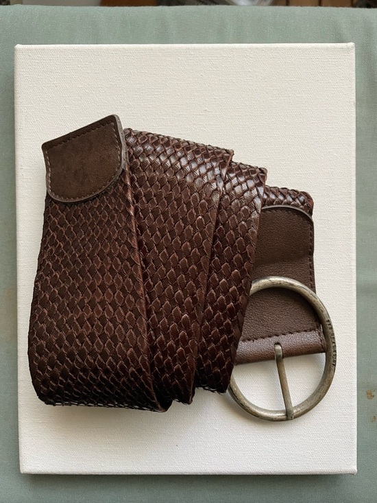 Vintage Accessories - Brown braided belt